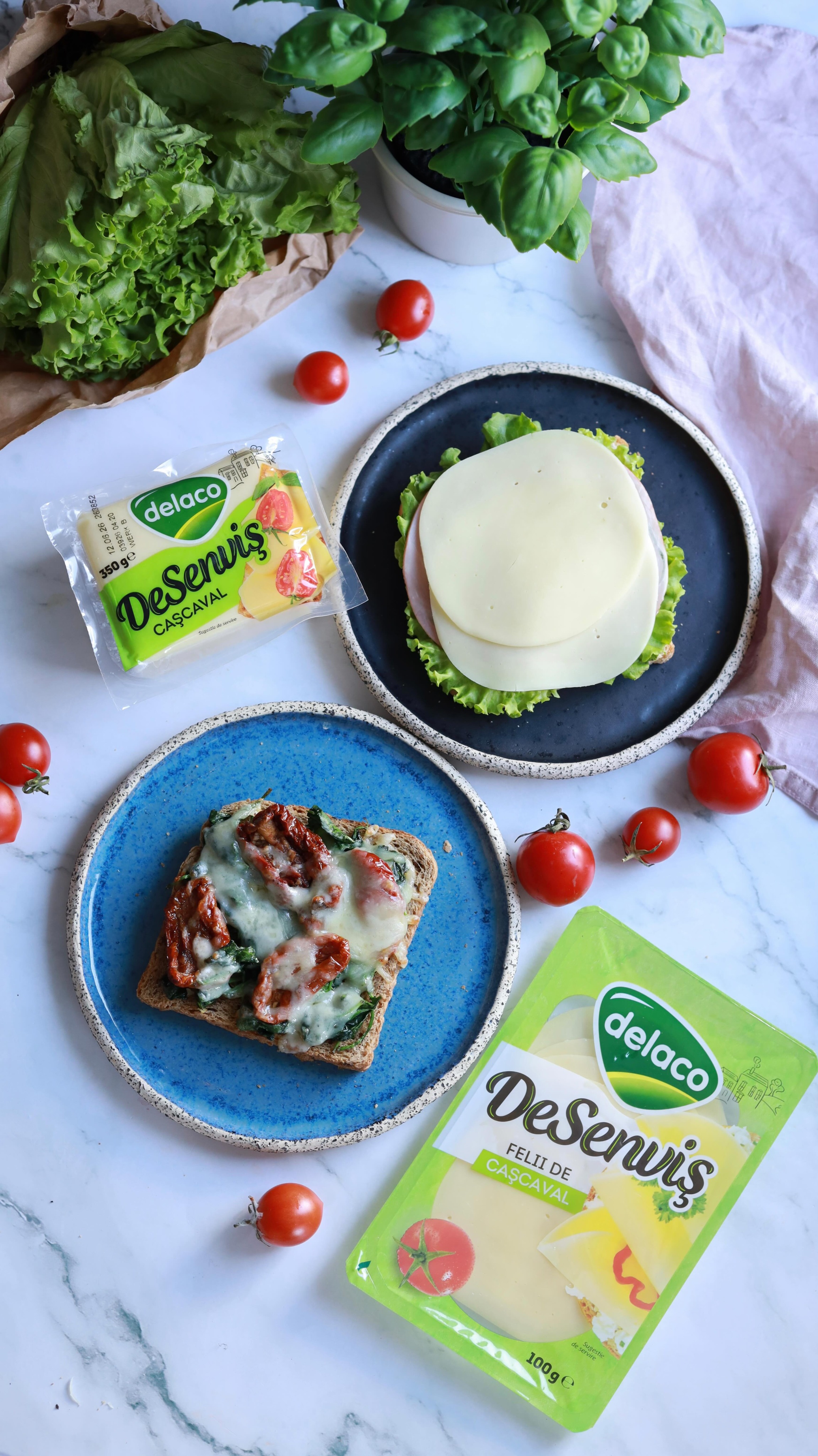 👉Există două feluri de oameni! Cei care își fac sendvișul simplu, cu o felie de pâine, salată, salam și felii de cașcaval DeSenviș de la Delaco...
Și apoi, mai sun cei care încep cu puțin ulei de măsline și usturoi într-o tigaie încinsă, o mână de spanac și puțină sare, continuă cu o pâine integrală pe care aranjează spanacul, apoi adaugă roșii uscate, iar deasupra, neapărat, fâșii fine de cașcaval DeSenviș dat pe răzătoare.
E gata doar după ce stă 5 minute la cuptor. Eu spun că indiferent dacă sendvișul  e simplu sau simandicos, orice faci cu Cașcavalul DeSenviș iese gustos!
Tu ce echipă ești? Simplu sau simandicos?Ingrediente:
Sendviș SIMPLU:
pâine albă (o felie)
salată verde
salam
cașcaval DeSenviș @delaco_romania feliiSendviș SIMANDICOS:
pâine integrală
ulei de măsline
1 cățel de usturoi
o mână de spanac
sare
roșii uscate
cașcaval DeSenviș Delaco dat pe răzătoare#retetesimple #retetesanatoase #retete #bucatarmaniac #reteterapide