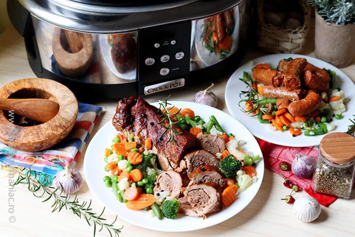 Mushi de porc la slowcooker
