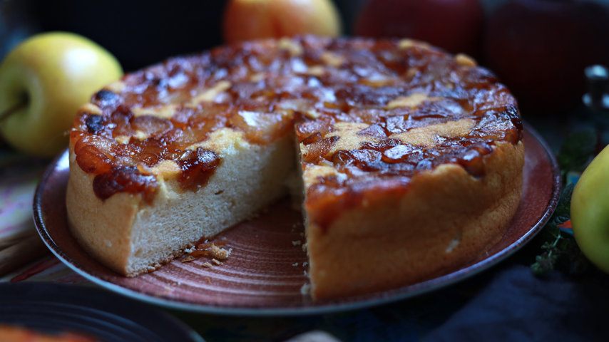 sectiune pandispan cu mere