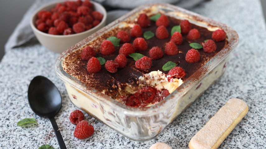 Tiramisu cu zmeură- rețeta video