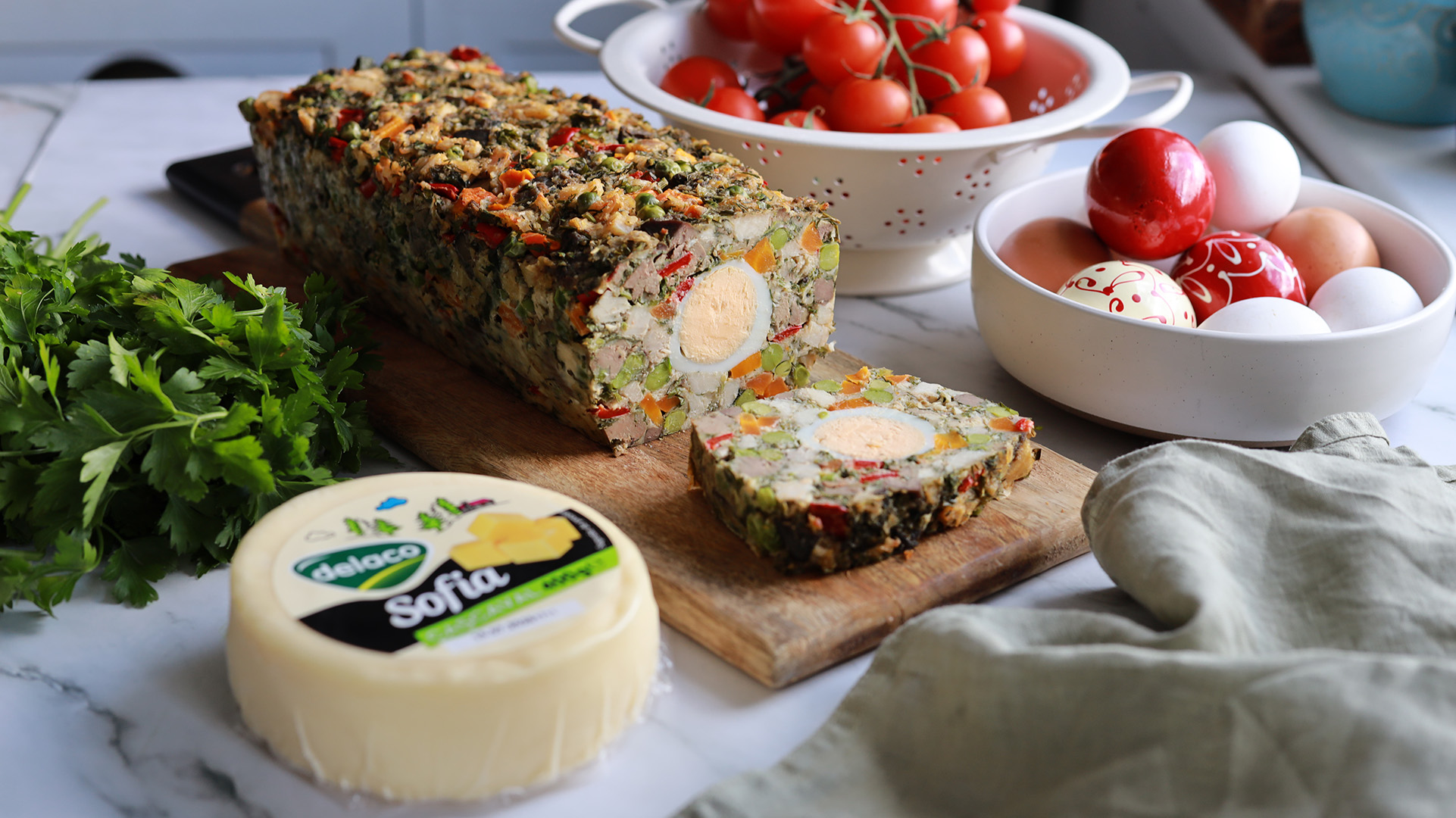 Drob de pui cu cascaval si legume