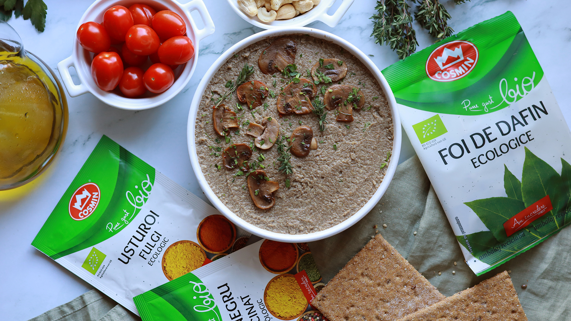 Pate de ciuperci de post