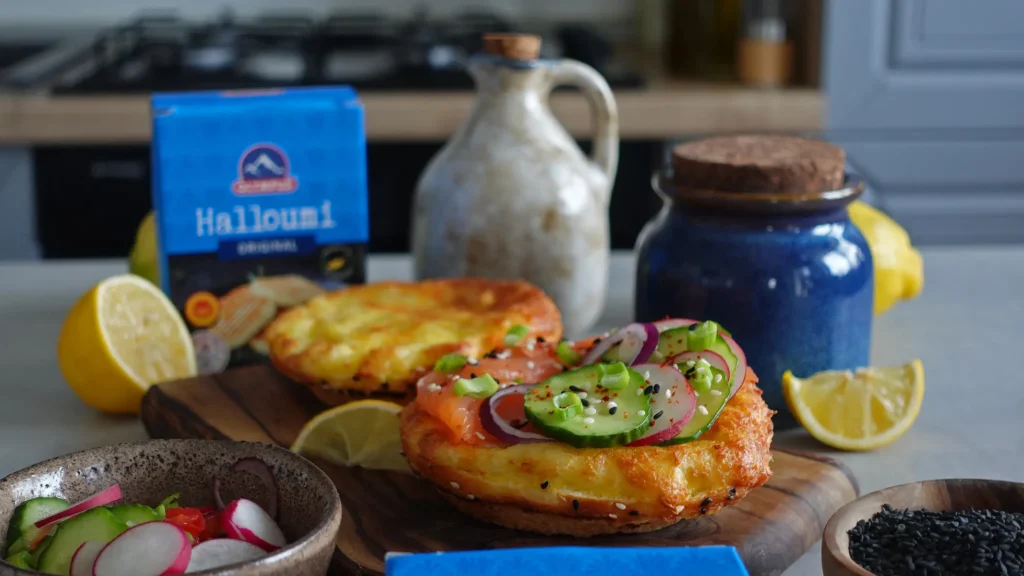 Chifle cu Halloumi la Air Fryer