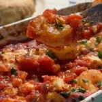 Creveți saganaki