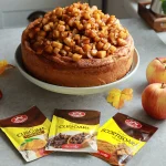 cinnamon roll gigant cu mere caramelizate